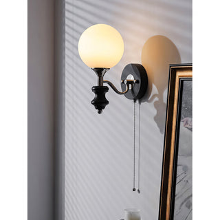Coridon Spindle Globe Sconce