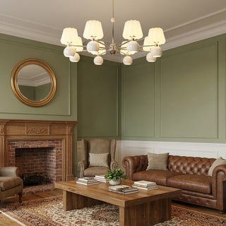 Cream Pumpkin Chandelier