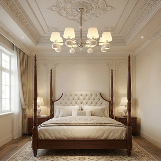 Cream Pumpkin Chandelier