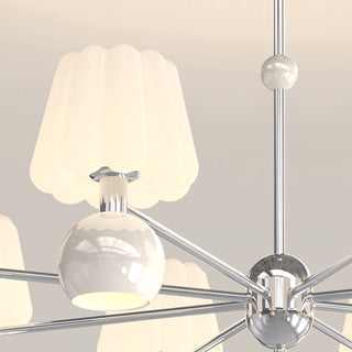 Cream Pumpkin Chandelier