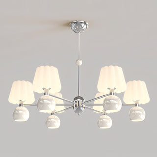 Cream Pumpkin Chandelier