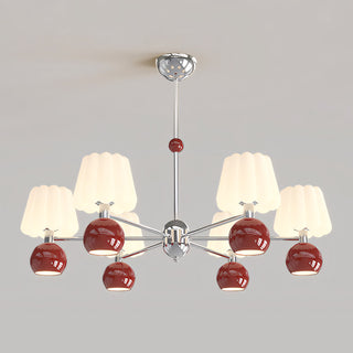 Cream Pumpkin Chandelier