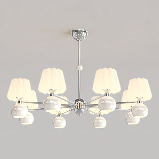 Cream Pumpkin Chandelier