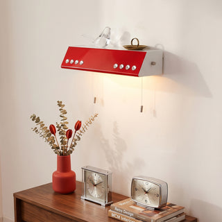 Crimson Iron Pull-Chain Sconce
