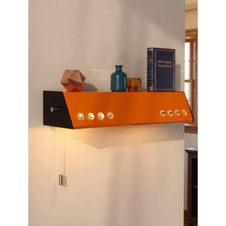 Crimson Iron Pull-Chain Sconce