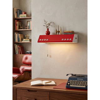 Crimson Iron Pull-Chain Sconce