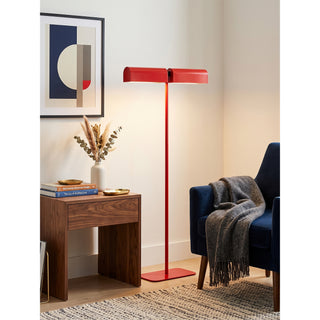 Crimson T-Bar Floor Lamp