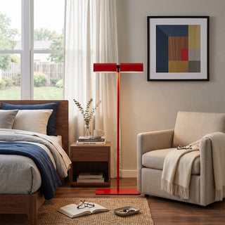 Crimson T-Bar Floor Lamp