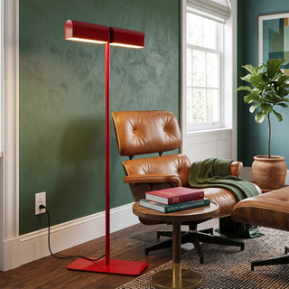 Crimson T-Bar Floor Lamp