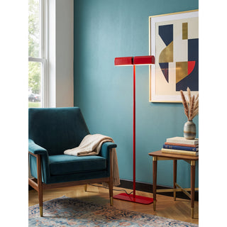 Crimson T-Bar Floor Lamp