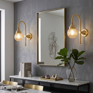 Crystal Gooseneck Sconce
