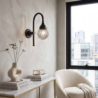 Crystal Gooseneck Sconce