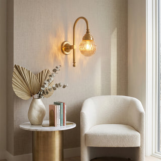 Crystal Gooseneck Sconce