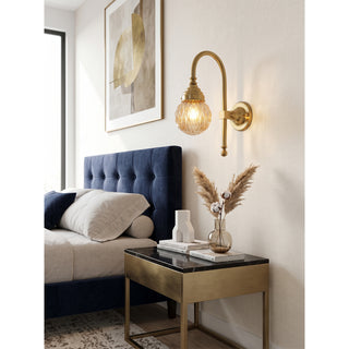 Crystal Gooseneck Sconce