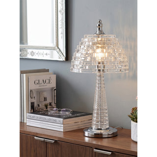 Crystalia Glass Table Lamp