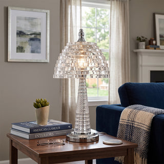 Crystalia Glass Table Lamp