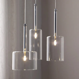 Crystalline Tubular Pendant Lamp