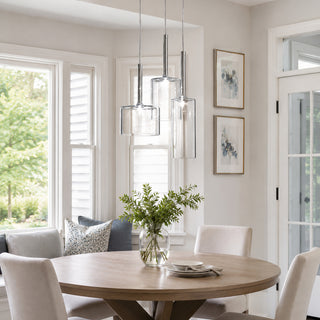 Crystalline Tubular Pendant Lamp