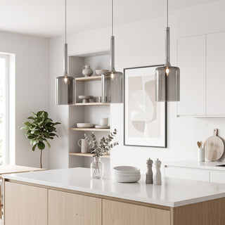 Crystalline Tubular Pendant Lamp