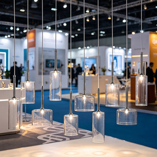 Crystalline Tubular Pendant Lamp