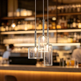 Crystalline Tubular Pendant Lamp