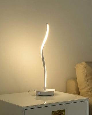 LED Iron Curve Line Table Lamp - Pinlighting