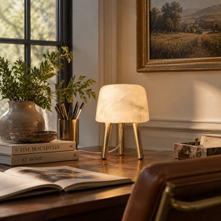 Cyllene Alabaster Tripod Lamp – detail 6