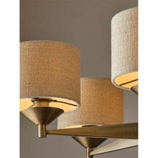 Daelen Linen Drum Chandelier