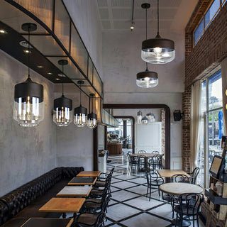 Dexter Hooded Glass Pendant Lamp