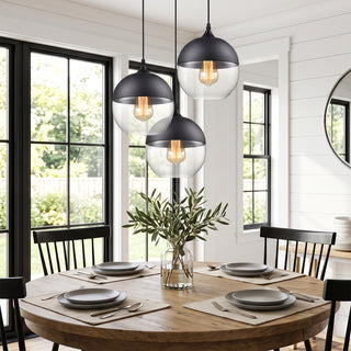 Dexter Hooded Glass Pendant Lamp