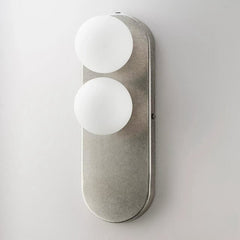 Nickel & White Glass