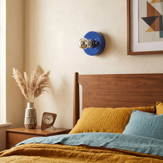 Echo Glossy Ceramic Disk Sconce