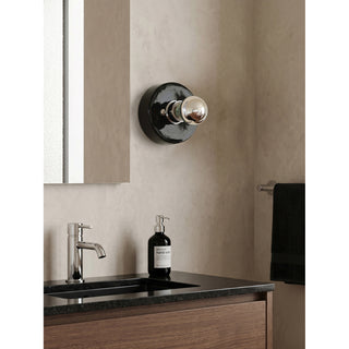 Echo Glossy Ceramic Disk Sconce