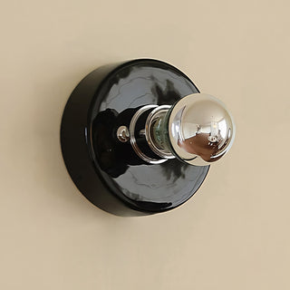 Echo Glossy Ceramic Disk Sconce