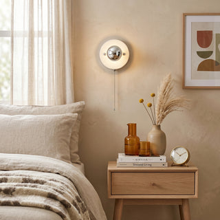 Echo Pull-Chain Disk Sconce