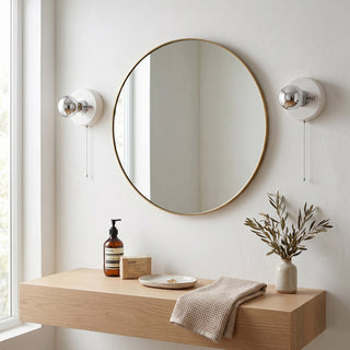 Echo Pull-Chain Disk Sconce