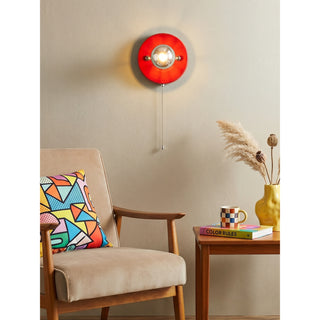 Echo Pull-Chain Disk Sconce