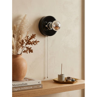 Echo Pull-Chain Disk Sconce