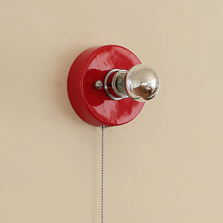 Echo Pull-Chain Disk Sconce