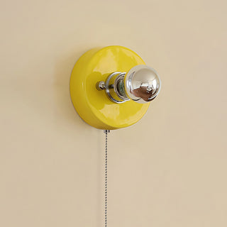 Echo Pull-Chain Disk Sconce