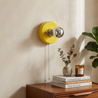 Echo Pull-Chain Disk Sconce