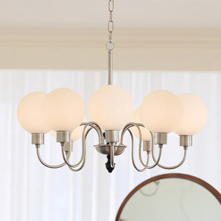 Elara Curved Globe Chandelier