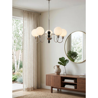 Elara Curved Globe Chandelier
