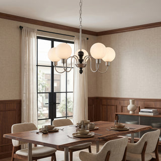 Elara Curved Globe Chandelier