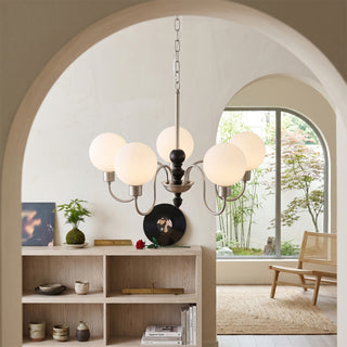 Elara Curved Globe Chandelier