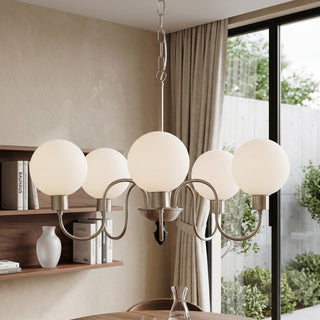 Elara Curved Globe Chandelier