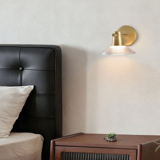 Eldridge Ribbed Glass Sconce