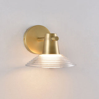 Eldridge Ribbed Glass Sconce