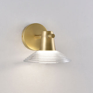 Eldridge Ribbed Glass Sconce