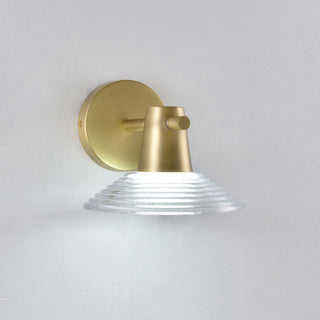 Eldridge Ribbed Glass Sconce